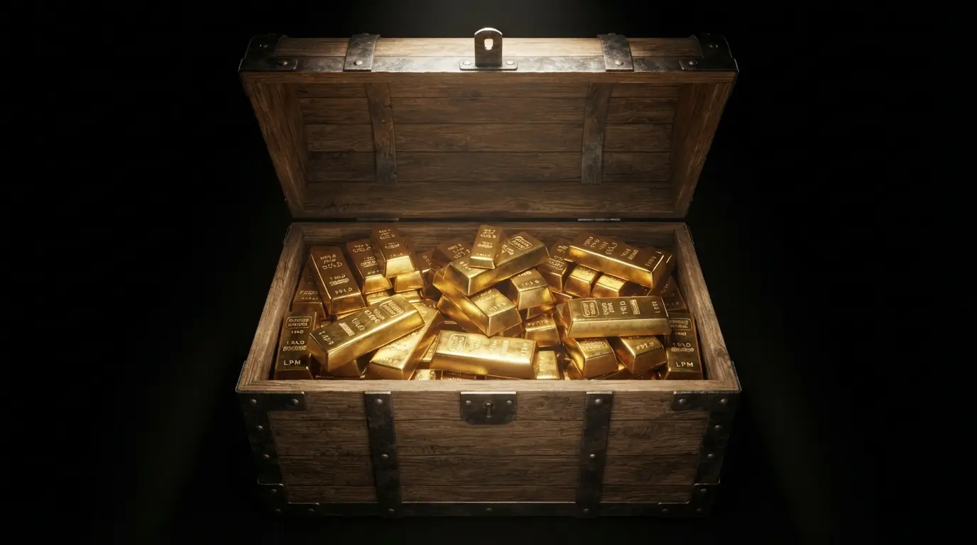 Overflowing gold